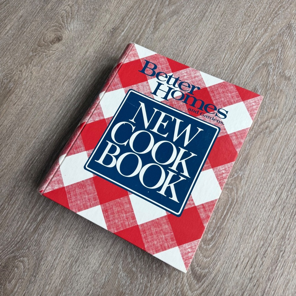 VTG 1989 Better Homes and Gardens New Cook Book 10th Edition Gingham Ring Binder
